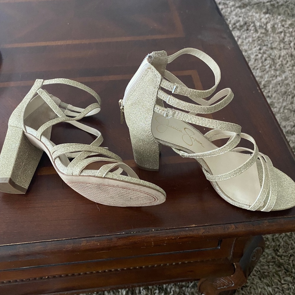 Gold heels
